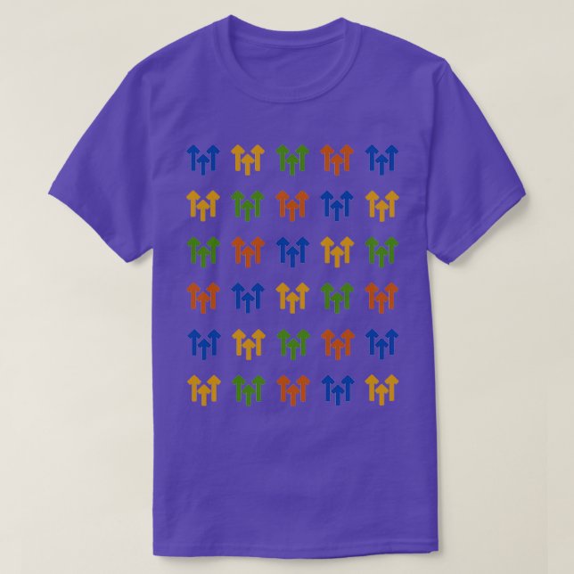 Farbige Pfeile T-Shirt (Design vorne)