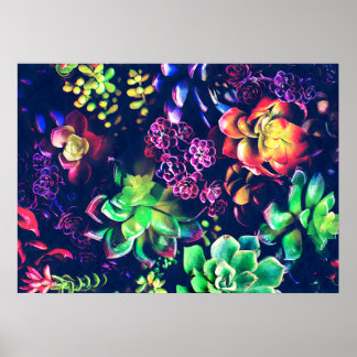 Farbige Pflanze Poster