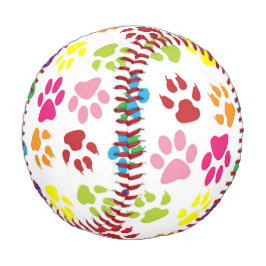 Farbige Pfoten, Hundepfoten, Katzenpaws Baseball
