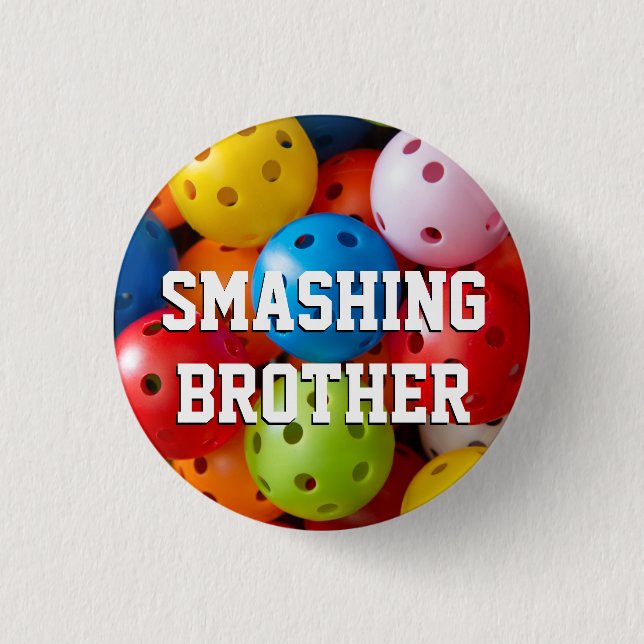 Farbige Pickleballs  Button (Vorderseite)