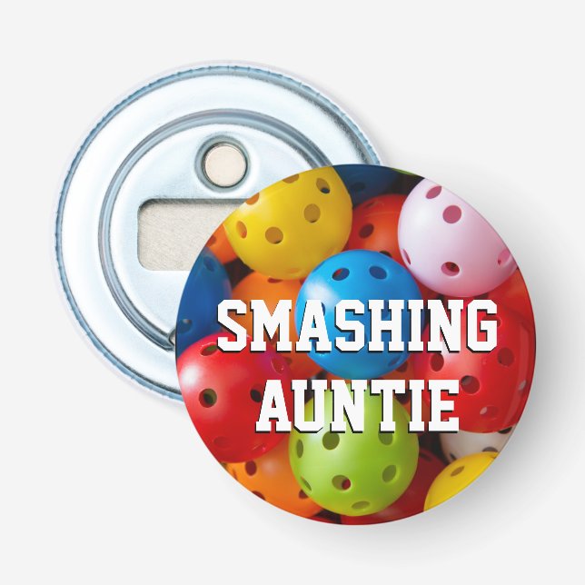 Farbige Pickleballs Flaschenöffner (Vorderseite)