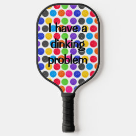 Farbige Pickleballs mit lustigem Zitat Pickleball Schläger