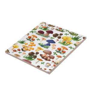 Farbige Pilze Fliese