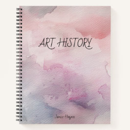 Farbige Pinks Aquarellfarben Krawatte individuell Notizbuch