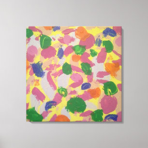 Farbige Pinselstriche Abstrakt Art Leinwand drucke