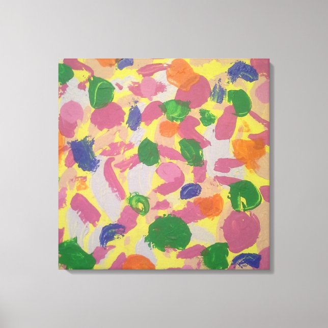 Farbige Pinselstriche Abstrakt Art Leinwand drucke (Vorderseite)