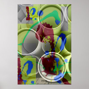 Farbige Pipes Poster