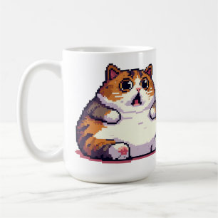 Farbige Pixelkunst Kaffeetasse