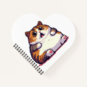 Farbige Pixelkunst Notizbuch