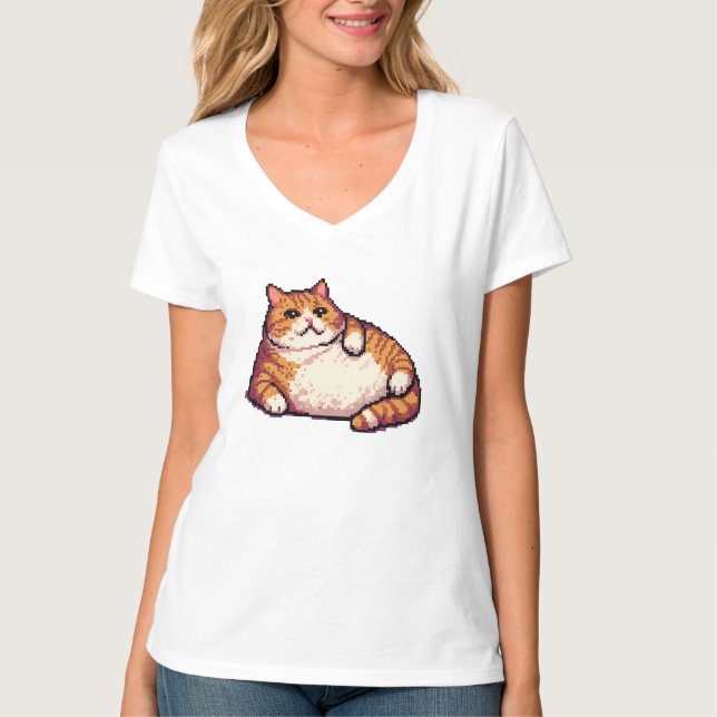 Farbige Pixelkunst T-Shirt (Vorderseite)
