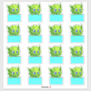 Farbige Plannenaufkleber mit Cartoon-Süße Tier Aufkleber