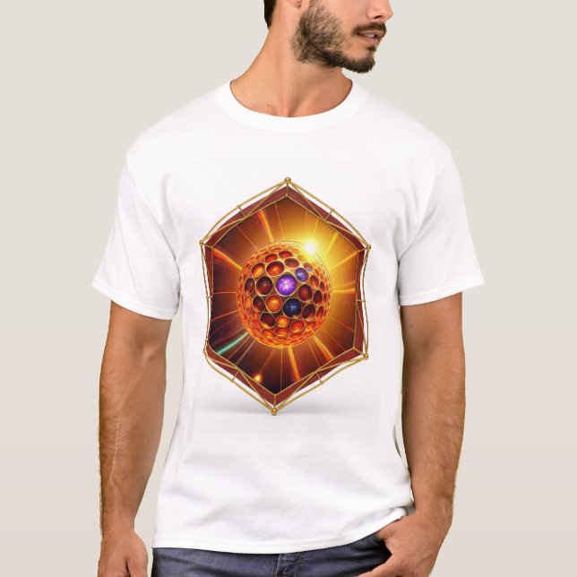Farbige Plasmaball, der Strahlen aussendet T-Shirt (Vorderseite)