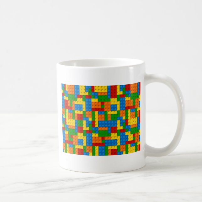farbige Plastikblöcke Kaffeetasse (Rechts)