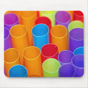 Farbige Plastikstrohsammlung Mousepad