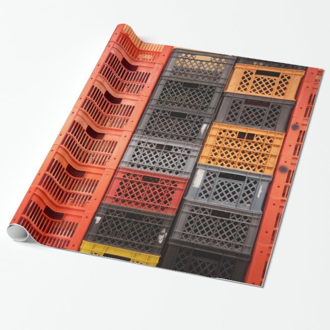 Farbige Plastikvorratsbehälter Geschenkpapier (Ungerollt)