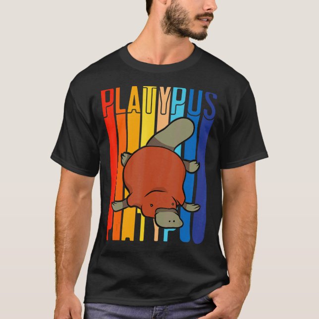 Farbige Platypus T-Shirt (Vorderseite)