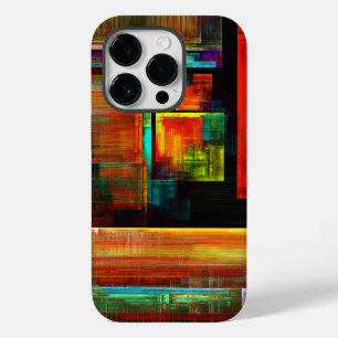 Farbige Plätze Modernes Abstraktes Kunstmuster #04 Case-Mate iPhone 14 Pro Hülle