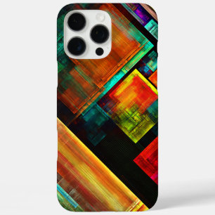 Farbige Plätze Modernes Abstraktes Kunstmuster #04 iPhone 16 Pro Max Hülle