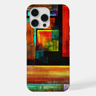 Farbige Plätze Modernes Abstraktes Kunstmuster #04 iPhone 15 Pro Max Hülle
