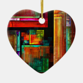 Farbige Plätze Modernes Abstraktes Kunstmuster #04 Keramik Ornament