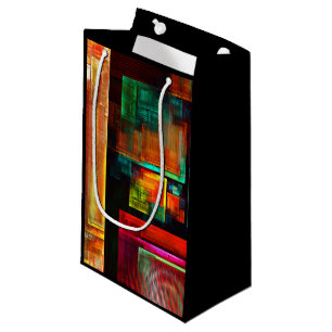 Farbige Plätze Modernes Abstraktes Kunstmuster #04 Kleine Geschenktüte