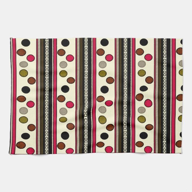 farbige Pokadot-Kreise Küchentücher (Horizontal)