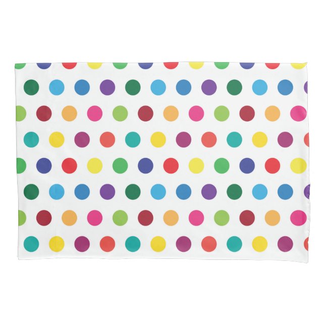 Farbige Polka Dots Niedliche Kinder Kissenbezug (Vorderseite)