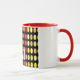 Farbige Polka Dots Tasse