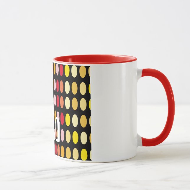 Farbige Polka Dots Tasse (Rechts)