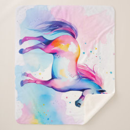 Farbige Pony 2 Sherpadecke