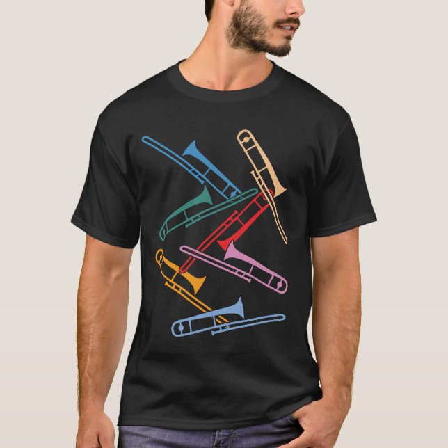 Farbige Posaunen T-Shirt (Vorderseite)