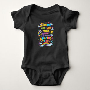 Farbige Positive Cartoon-Kinder-Design Baby Strampler