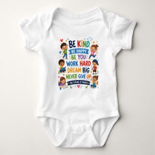 Farbige Positive Cartoon-Kinder-Design Baby Strampler