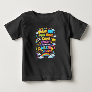 Farbige Positive Cartoon-Kinder-Design Baby T-shirt