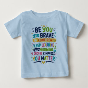 Farbige Positive Cartoon-Kinder-Design Baby T-shirt