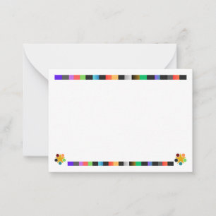 Farbige Postkarte