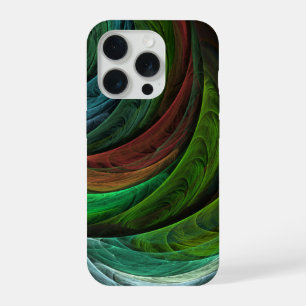 Farbige Pracht Moderne Abstrakte Kunst Muster Eleg iPhone 15 Pro Hülle