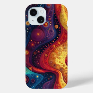 Farbige psychedelische abstrakte Kunst Case-Mate iPhone Hülle