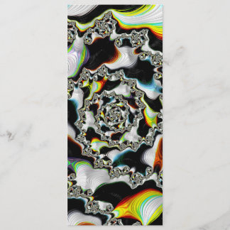 Farbige psychedelische Spiralfraktal-Lesezeichen