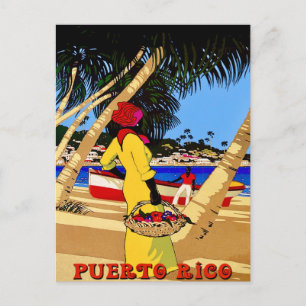 Farbige Puerto Rico Postkarte