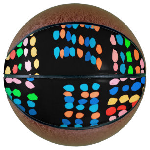 Farbige Punkte Basketball