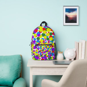 Farbige Punkte Bedruckter Rucksack