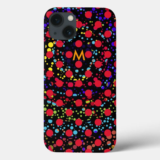 farbige Punkte Case-Mate iPhone Hülle (Rückseite)