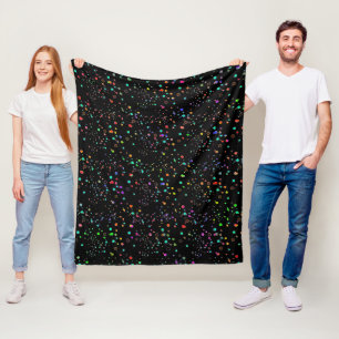 Farbige Punkte Fleece-Decke Fleecedecke