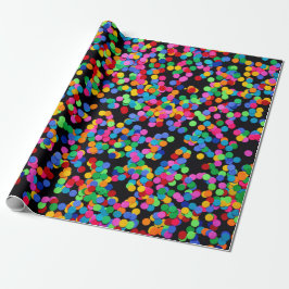 Farbige Punkte Geschenkpapier