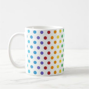 Farbige Punkte Kaffeetasse