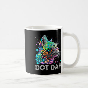 Farbige Punkte Katze Lover Happy Dot Day Shirts Mä Kaffeetasse