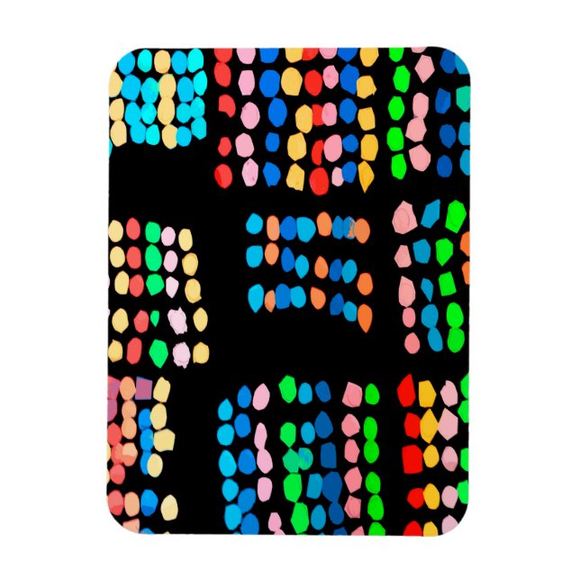 Farbige Punkte Magnet (Vertikal)