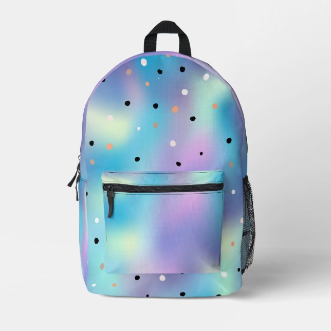 Farbige Punkte niedlich Bedruckter Rucksack (Vorderseite)