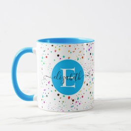 Farbige Punkte personalisierter Schleim Tasse